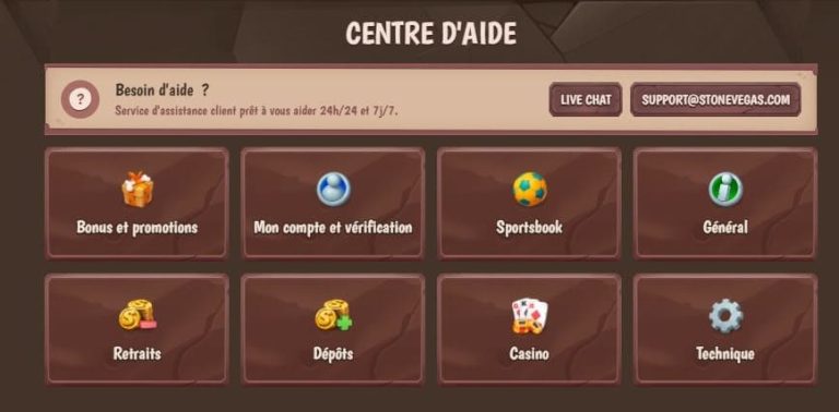Stone Vegas Casino support client